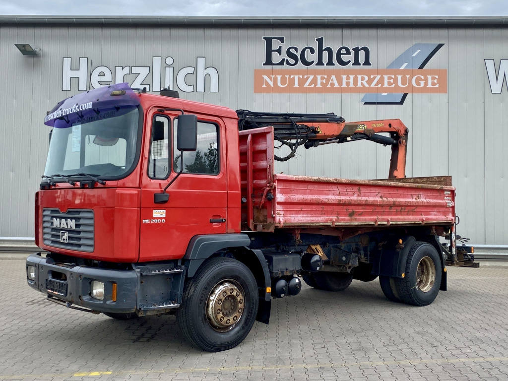MAN 18.285 MC / Palfinger PK 9501 - Damperli kamyon, Vinçli kamyon: fotoğraf 2 MAN 18.285 MC / Palfinger PK 9501 - Damperli kamyon, Vinçli kamyon: fotoğraf 2