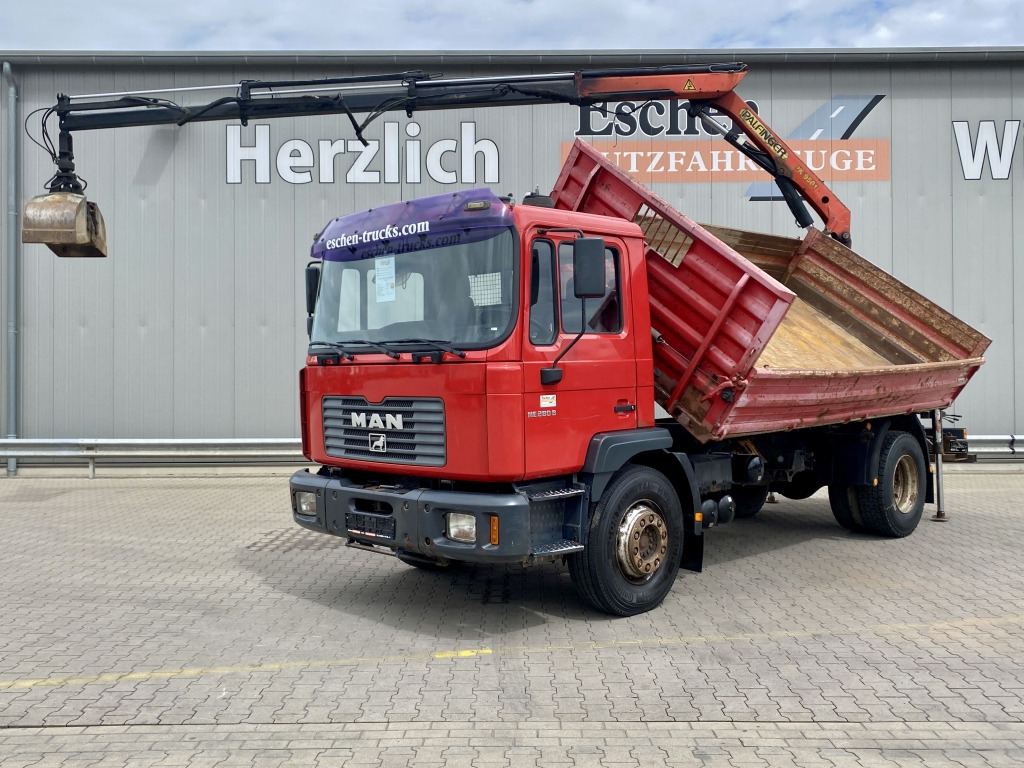 MAN 18.285 MC / Palfinger PK 9501 - Damperli kamyon, Vinçli kamyon: fotoğraf 1 MAN 18.285 MC / Palfinger PK 9501 - Damperli kamyon, Vinçli kamyon: fotoğraf 1