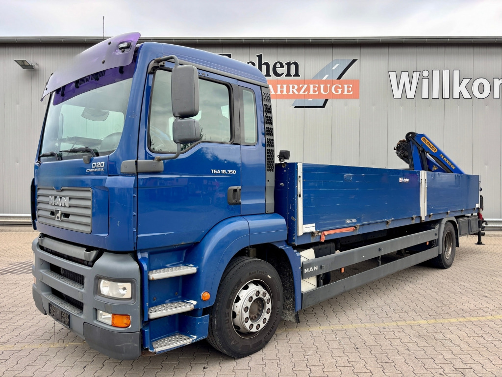 MAN TGA 18.350 4x2 LL / Palfinger PK9002 EH Kran - Sal/ Açık kasa kamyon: fotoğraf 2 MAN TGA 18.350 4x2 LL / Palfinger PK9002 EH Kran - Sal/ Açık kasa kamyon: fotoğraf 2