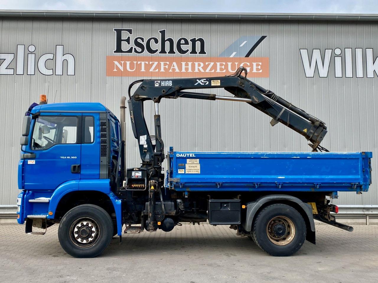 MAN TGA 18.360 4x4H BL Hiab Kran*Dautel Kipper*Klima - Damperli kamyon, Vinçli kamyon: fotoğraf 3 MAN TGA 18.360 4x4H BL Hiab Kran*Dautel Kipper*Klima - Damperli kamyon, Vinçli kamyon: fotoğraf 3