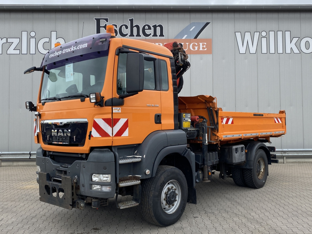 MAN TGS 18.320 4x4 BL / Kran - Damperli kamyon, Vinçli kamyon: fotoğraf 1 MAN TGS 18.320 4x4 BL / Kran - Damperli kamyon, Vinçli kamyon: fotoğraf 1