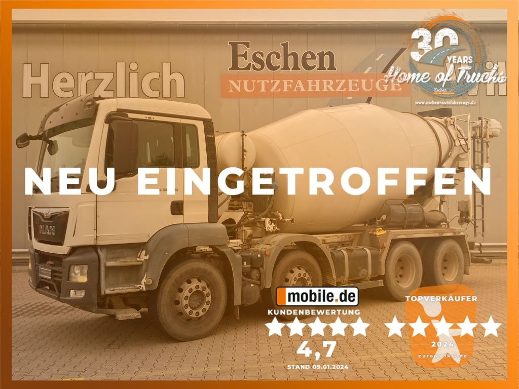 MAN TGS 32.400 8x4 BB | 9m³ Stetter*ALU-Felgen*Klima - Transmikser: fotoğraf 1 MAN TGS 32.400 8x4 BB | 9m³ Stetter*ALU-Felgen*Klima - Transmikser: fotoğraf 1