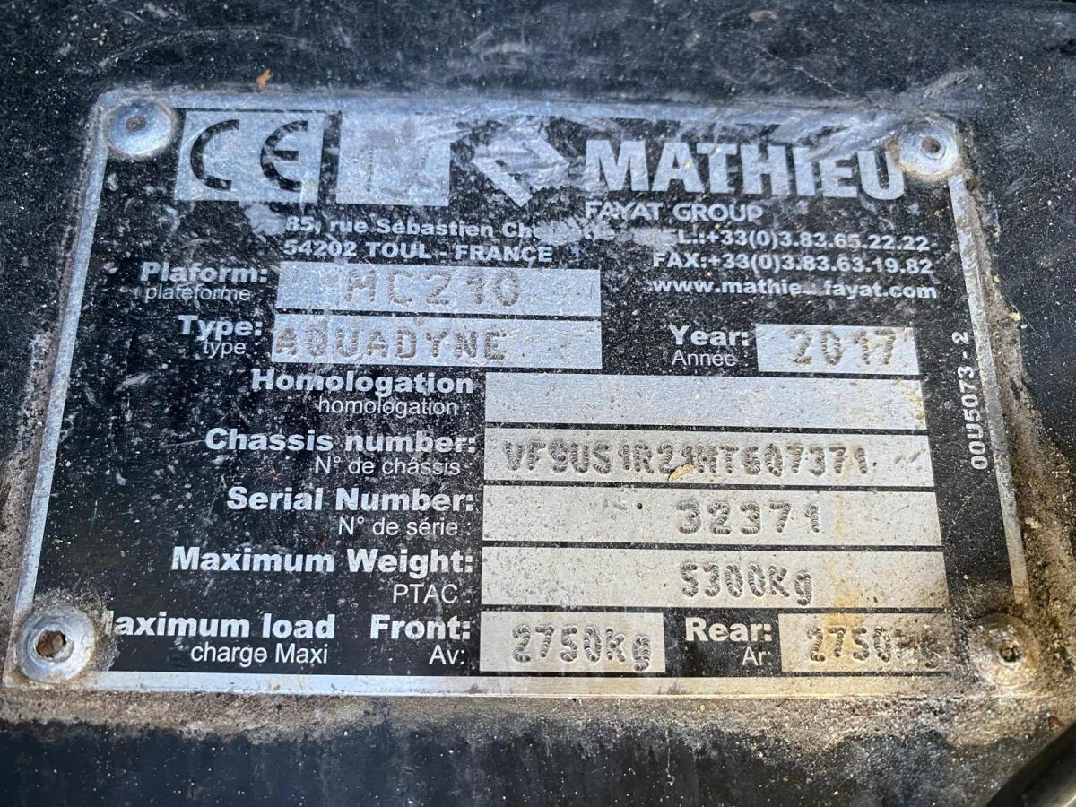 Mathieu Azura MC210 - Yol süpürme aracı: fotoğraf 2 Mathieu Azura MC210 - Yol süpürme aracı: fotoğraf 2