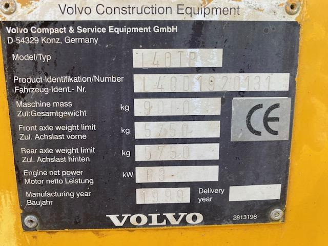 Volvo L 40 TP - Tekerlekli yükleyici: fotoğraf 5 Volvo L 40 TP - Tekerlekli yükleyici: fotoğraf 5