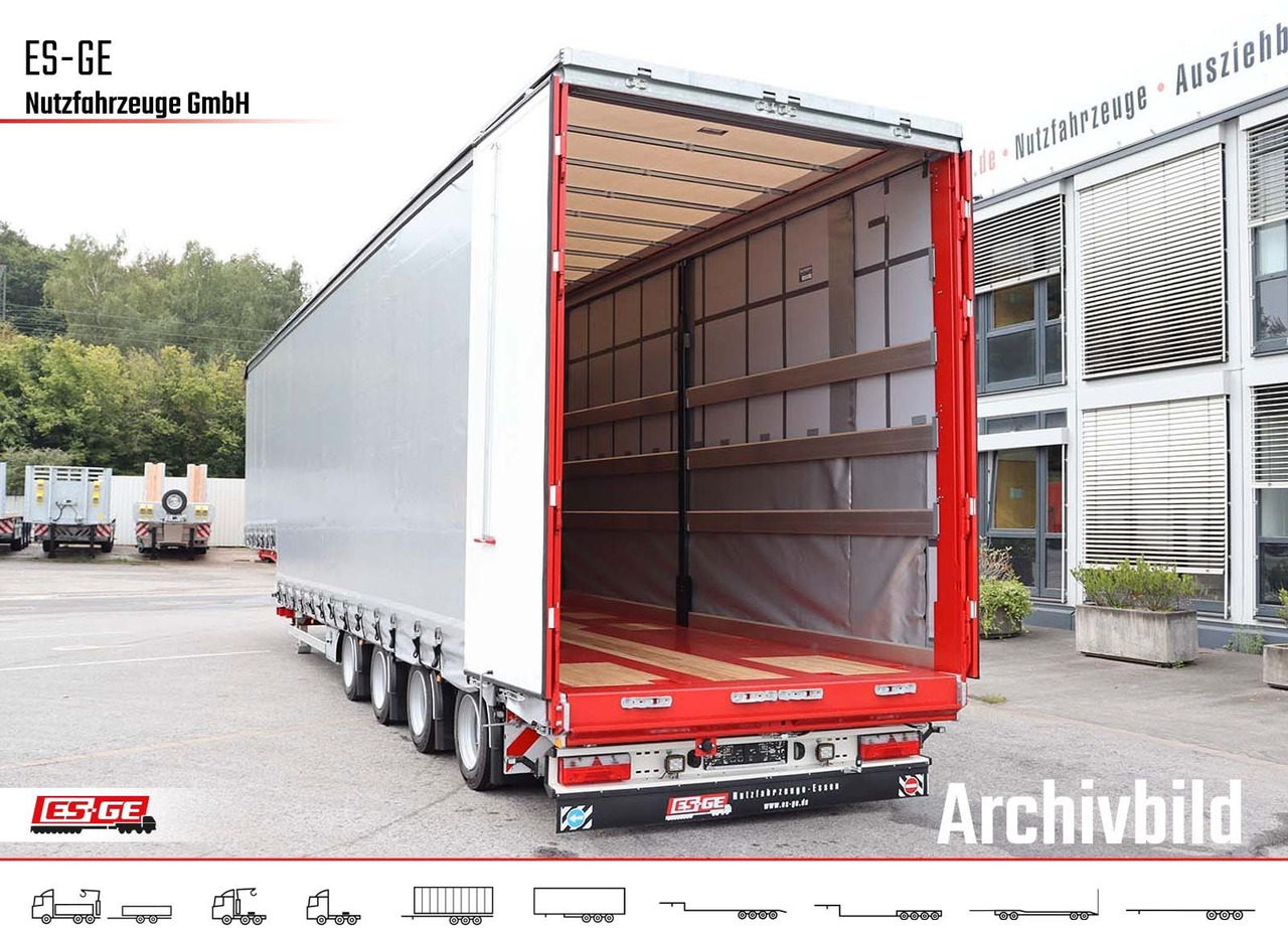 ES-GE 4-Achs-Satteltieflader mit Curtainsider-Aufbau - Alçak çerçeveli platform dorse: fotoğraf 3 ES-GE 4-Achs-Satteltieflader mit Curtainsider-Aufbau - Alçak çerçeveli platform dorse: fotoğraf 3