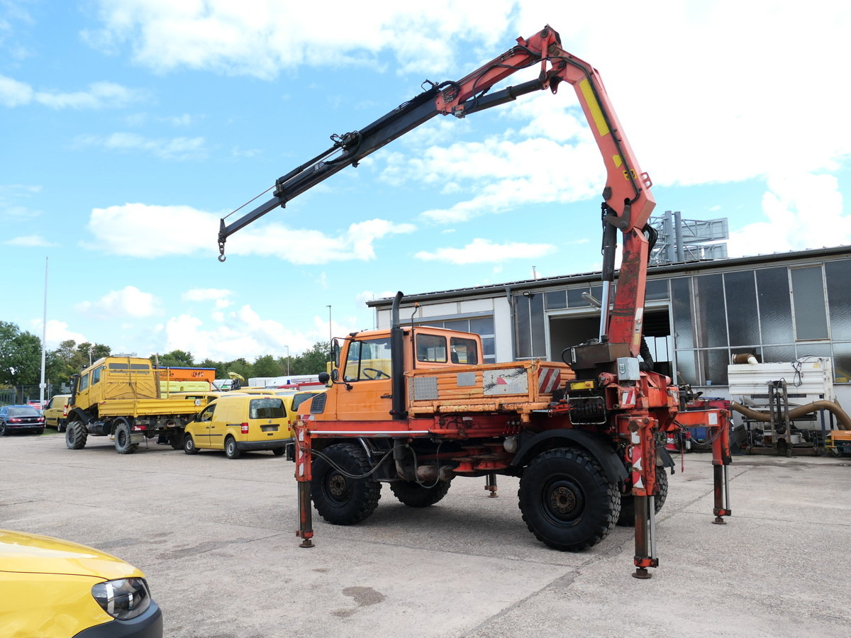 UNIMOG U1450 Palfinger PK 105B AHK STANDHEIZUNG - Sal/ Açık kasa kamyon, Vinçli kamyon: fotoğraf 1 UNIMOG U1450 Palfinger PK 105B AHK STANDHEIZUNG - Sal/ Açık kasa kamyon, Vinçli kamyon: fotoğraf 1