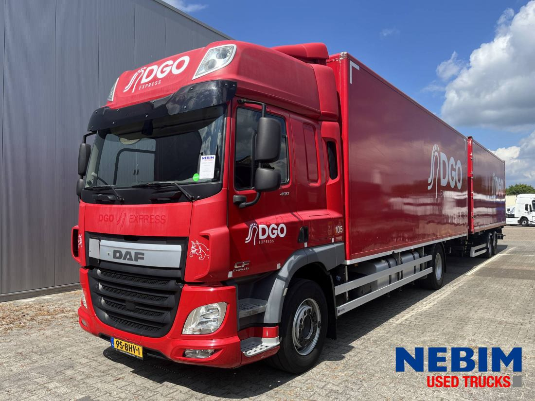 DAF CF 400 4X2 + Wecon Trailer - Kapalı kasa kamyon: fotoğraf 1 DAF CF 400 4X2 + Wecon Trailer - Kapalı kasa kamyon: fotoğraf 1