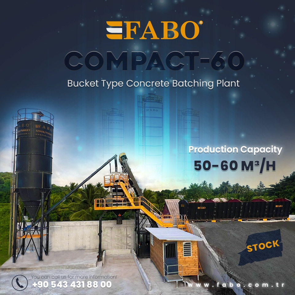 FABO compact concrete plant - Beton santrali: fotoğraf 1 FABO compact concrete plant - Beton santrali: fotoğraf 1