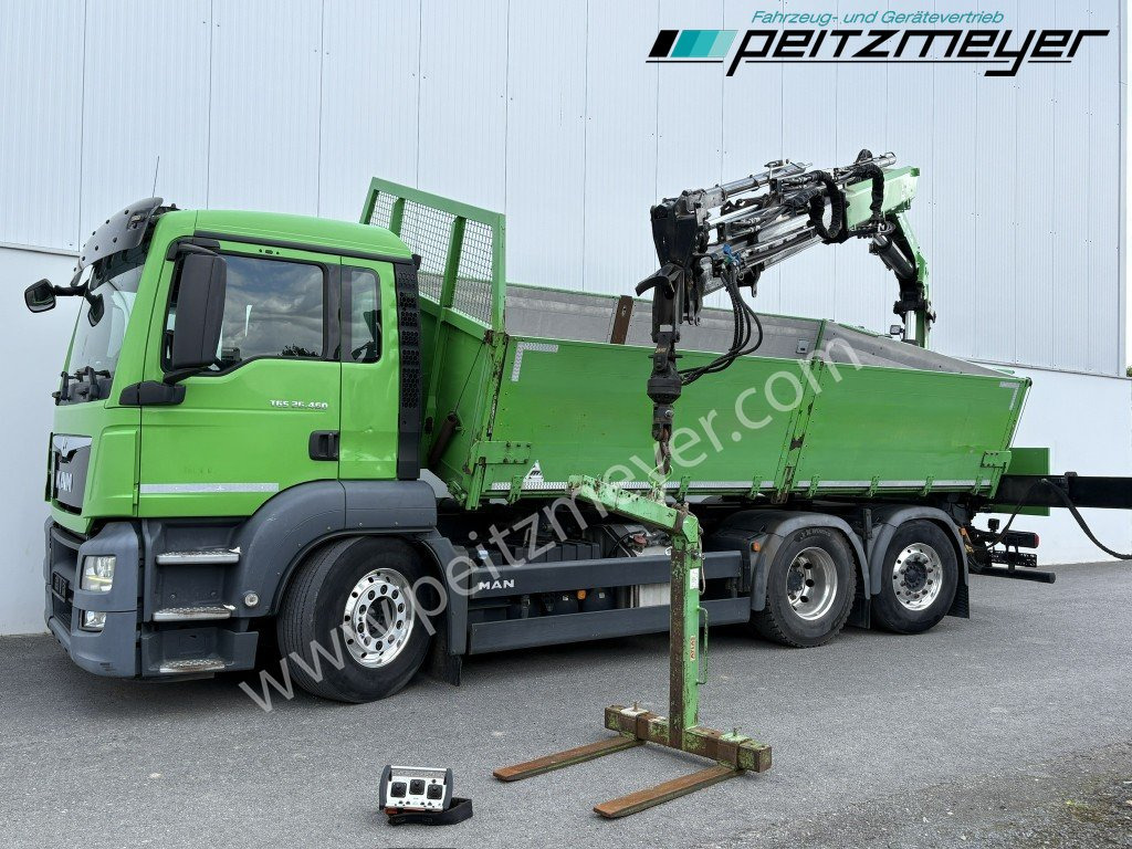 MAN TGS 26.460 FL 6x2 Kipper+Kran+Funk Lenkachse, 2-Seitenkipper, Atlas 172.3 - Damperli kamyon, Vinçli kamyon: fotoğraf 1 MAN TGS 26.460 FL 6x2 Kipper+Kran+Funk Lenkachse, 2-Seitenkipper, Atlas 172.3 - Damperli kamyon, Vinçli kamyon: fotoğraf 1