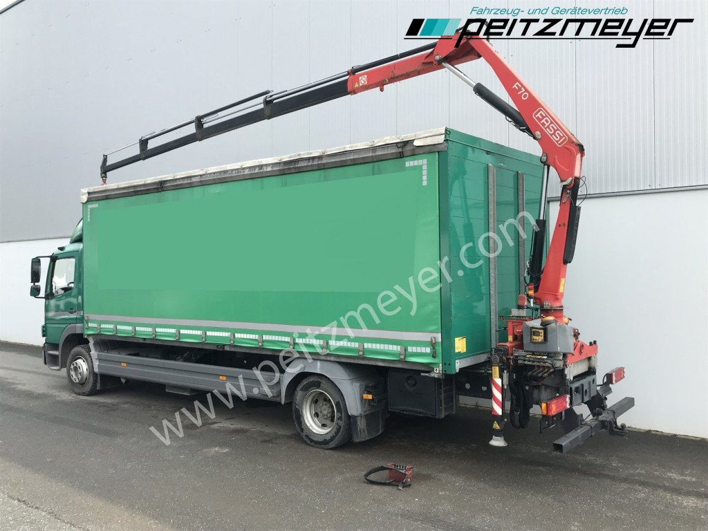 MERCEDES-BENZ Atego 1224 L Pritsche m. Heckkran Funk 4 x hydraulisch - Tenteli kamyon, Vinçli kamyon: fotoğraf 3 MERCEDES-BENZ Atego 1224 L Pritsche m. Heckkran Funk 4 x hydraulisch - Tenteli kamyon, Vinçli kamyon: fotoğraf 3