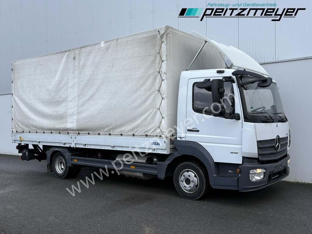 MERCEDES-BENZ Atego 818 L Pritsche + LBW, Klima, 3 Sitzer, 94 tkm - Tenteli kamyon: fotoğraf 2 MERCEDES-BENZ Atego 818 L Pritsche + LBW, Klima, 3 Sitzer, 94 tkm - Tenteli kamyon: fotoğraf 2