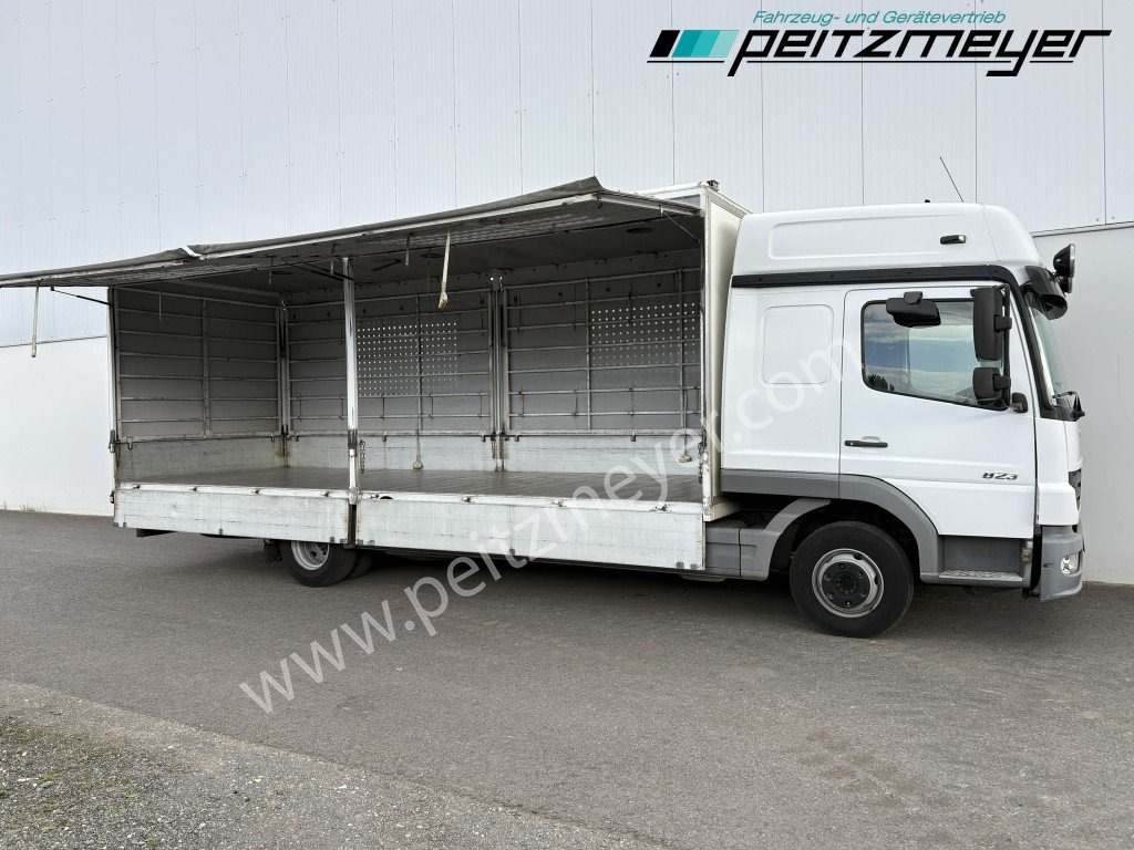 MERCEDES-BENZ Atego 823 L Geflügelpritsche L - Fahrerhaus, Klima, 2 x AHK - Kapalı kasa kamyon: fotoğraf 3 MERCEDES-BENZ Atego 823 L Geflügelpritsche L - Fahrerhaus, Klima, 2 x AHK - Kapalı kasa kamyon: fotoğraf 3
