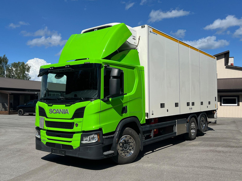 Scania P410 6X2 THERMO KING T-1200R OPEN SIDE - Refrijeratör kamyon: fotoğraf 3 Scania P410 6X2 THERMO KING T-1200R OPEN SIDE - Refrijeratör kamyon: fotoğraf 3