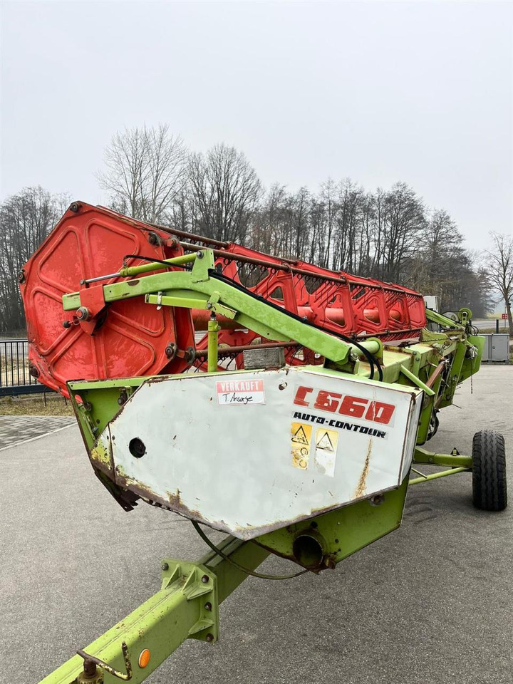 CLAAS Schneidwerk Claas C660 mit Autocontour, Transportwagen - Silaj makinesi aksesuarları: fotoğraf 3 CLAAS Schneidwerk Claas C660 mit Autocontour, Transportwagen - Silaj makinesi aksesuarları: fotoğraf 3