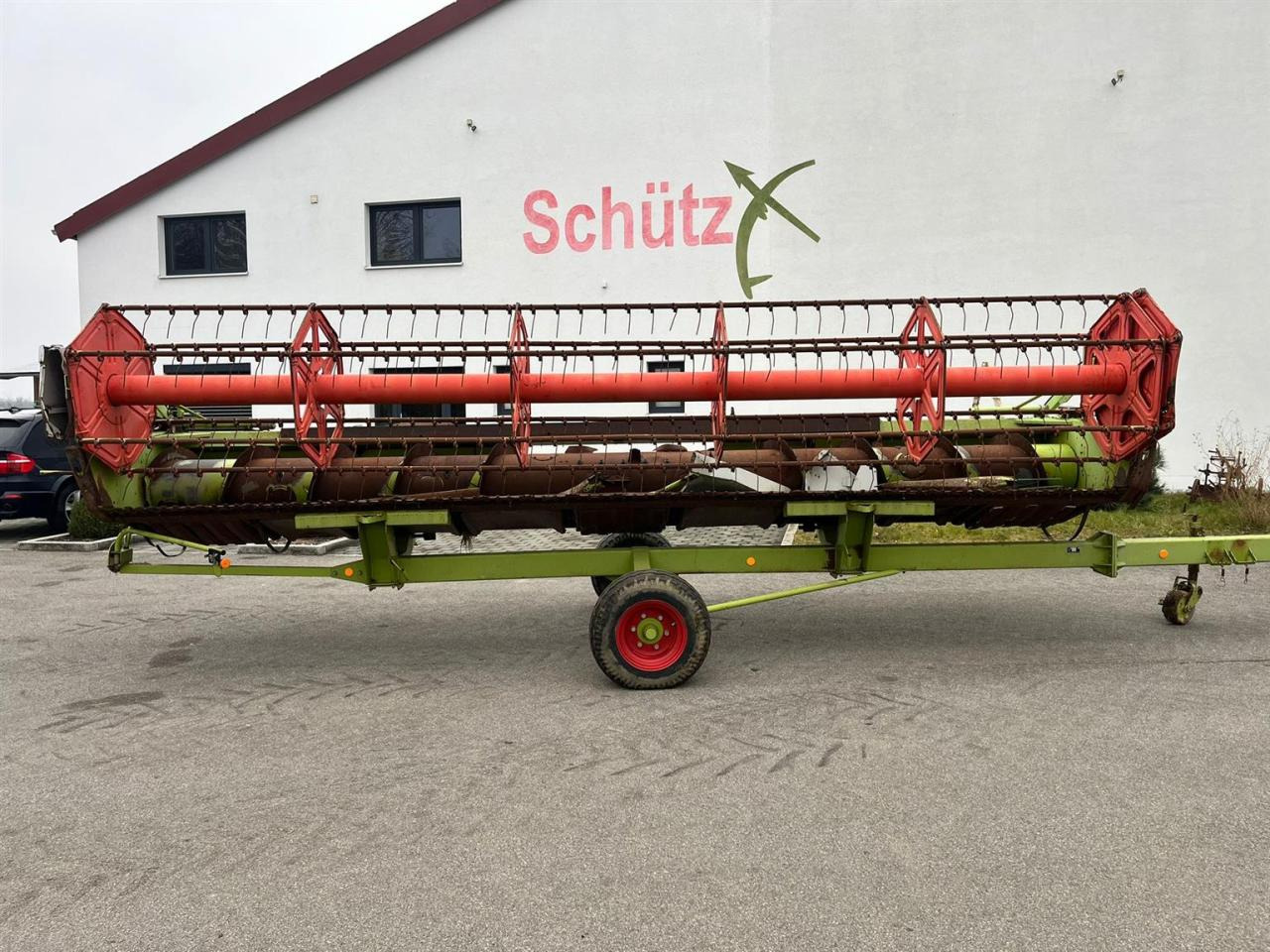 CLAAS Schneidwerk Claas C660 mit Autocontour, Transportwagen - Silaj makinesi aksesuarları: fotoğraf 1 CLAAS Schneidwerk Claas C660 mit Autocontour, Transportwagen - Silaj makinesi aksesuarları: fotoğraf 1