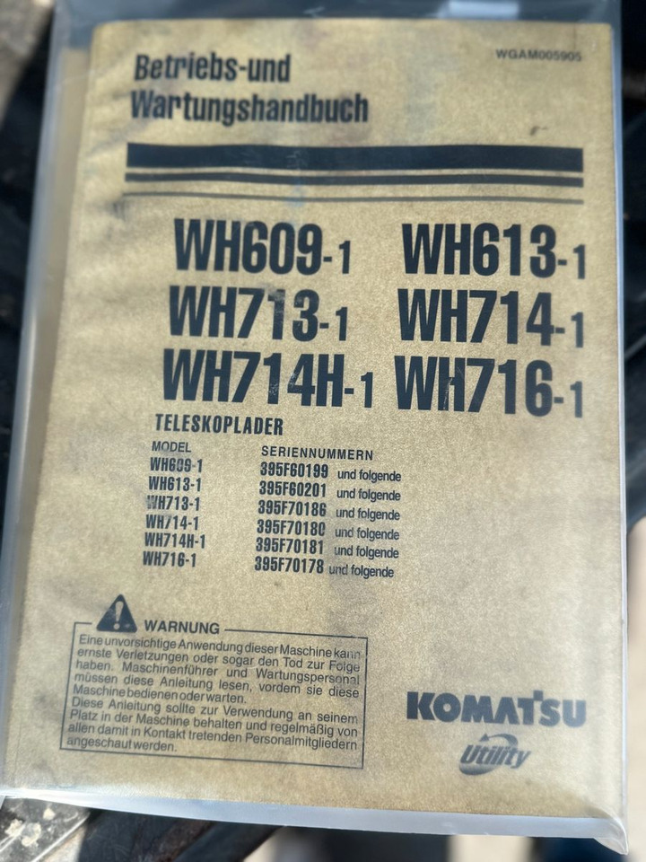 Teleskopik yükleyici Komatsu WH 613: fotoğraf 12