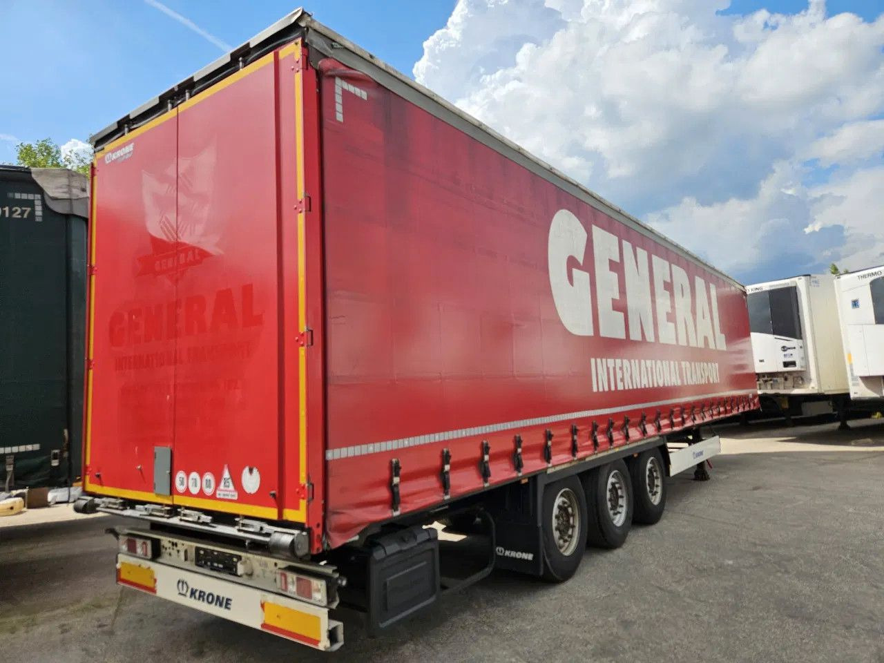 Krone SD XL Code, Lifting Axle A - Tenteli dorse: fotoğraf 5 Krone SD XL Code, Lifting Axle A - Tenteli dorse: fotoğraf 5