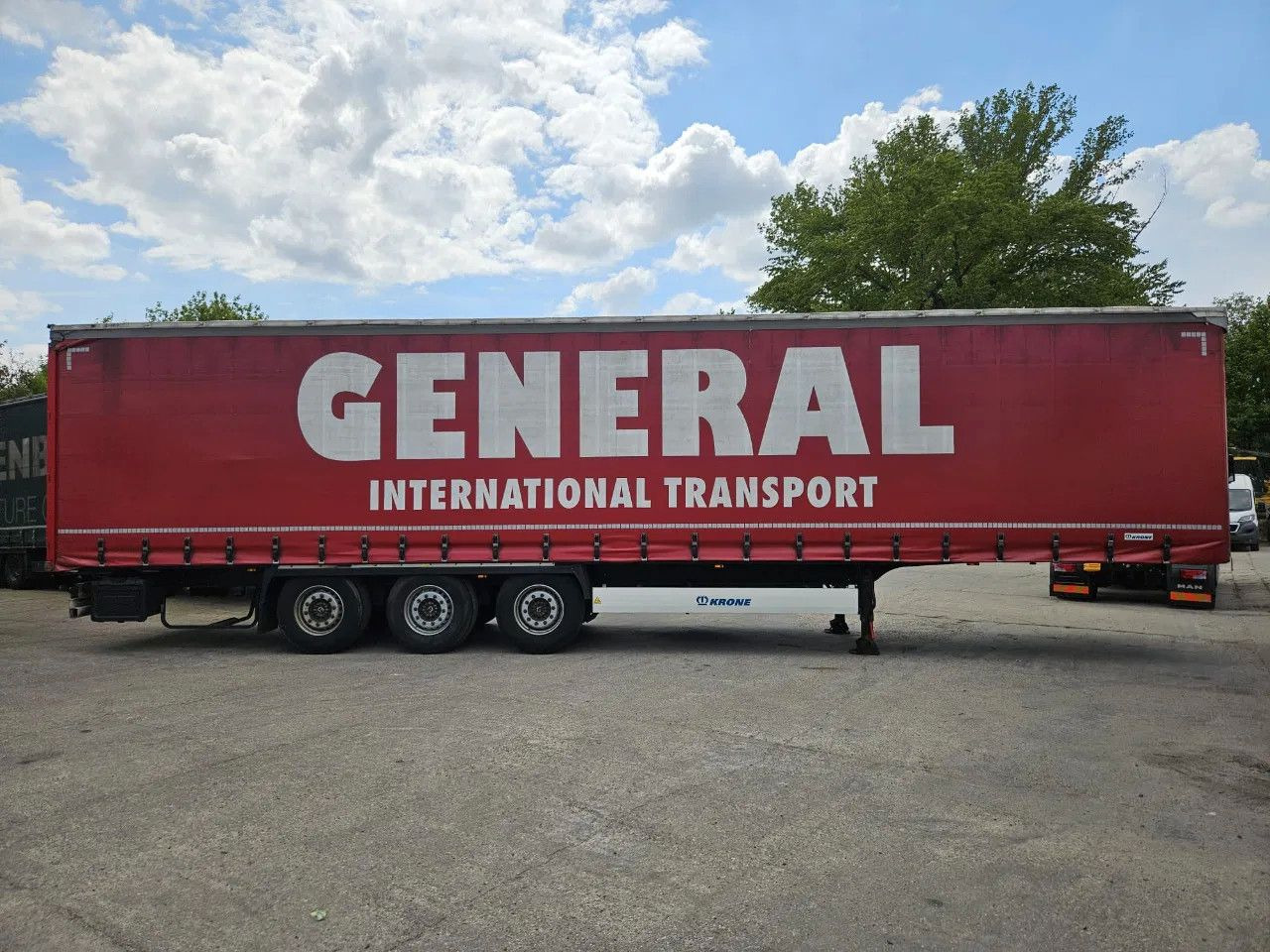 Krone SD XL Code, Lifting Axle A - Tenteli dorse: fotoğraf 4 Krone SD XL Code, Lifting Axle A - Tenteli dorse: fotoğraf 4