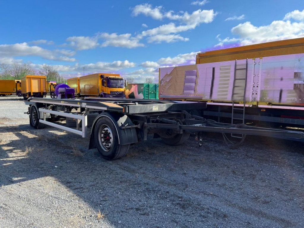 Hüffermann 2-achs Abrollanhänger HAR 18.70 Containeranhänge - Kancali yükleyici/ Hidrolift römork: fotoğraf 2 Hüffermann 2-achs Abrollanhänger HAR 18.70 Containeranhänge - Kancali yükleyici/ Hidrolift römork: fotoğraf 2