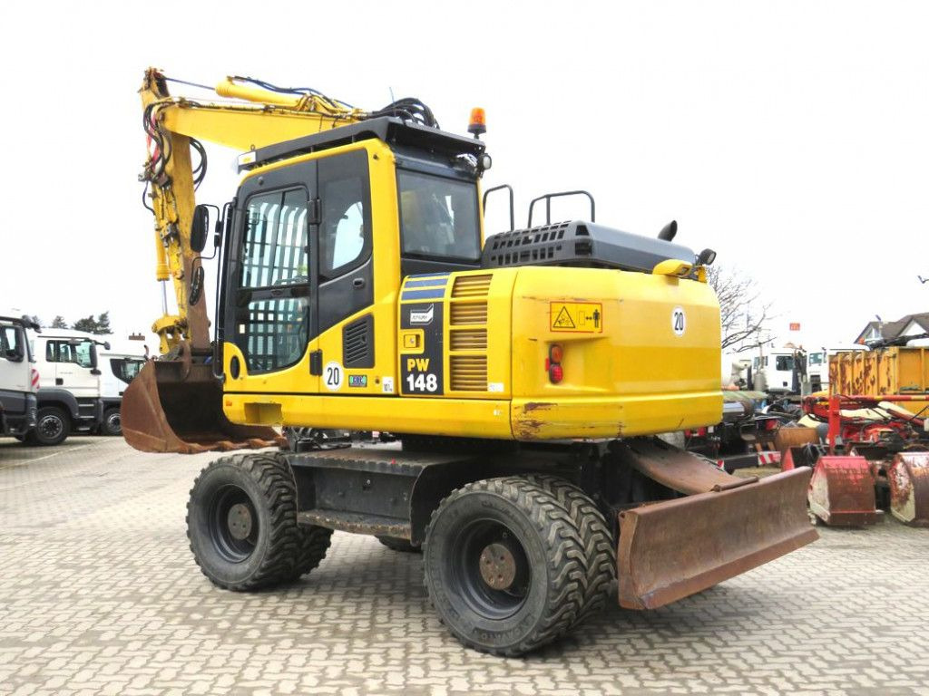 Komatsu Mobilbagger PW 148 - 8 Bagger 6.824h Deutsch top - Tekerlekli ekskavatör: fotoğraf 4 Komatsu Mobilbagger PW 148 - 8 Bagger 6.824h Deutsch top - Tekerlekli ekskavatör: fotoğraf 4
