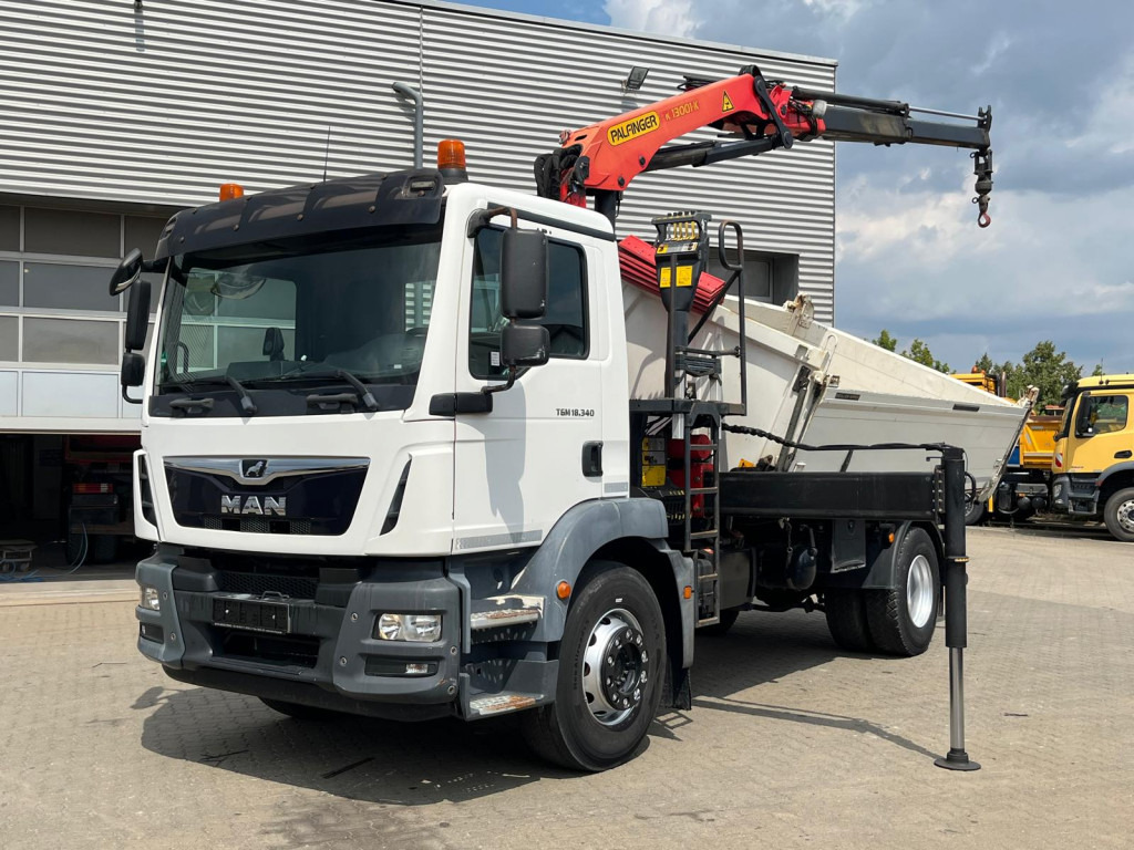 MAN MAN TG-M 2-Achs Kipper Kran 18.340 4x2 Palf. PK 13001 KA - Damperli kamyon, Vinçli kamyon: fotoğraf 1 MAN MAN TG-M 2-Achs Kipper Kran 18.340 4x2 Palf. PK 13001 KA - Damperli kamyon, Vinçli kamyon: fotoğraf 1
