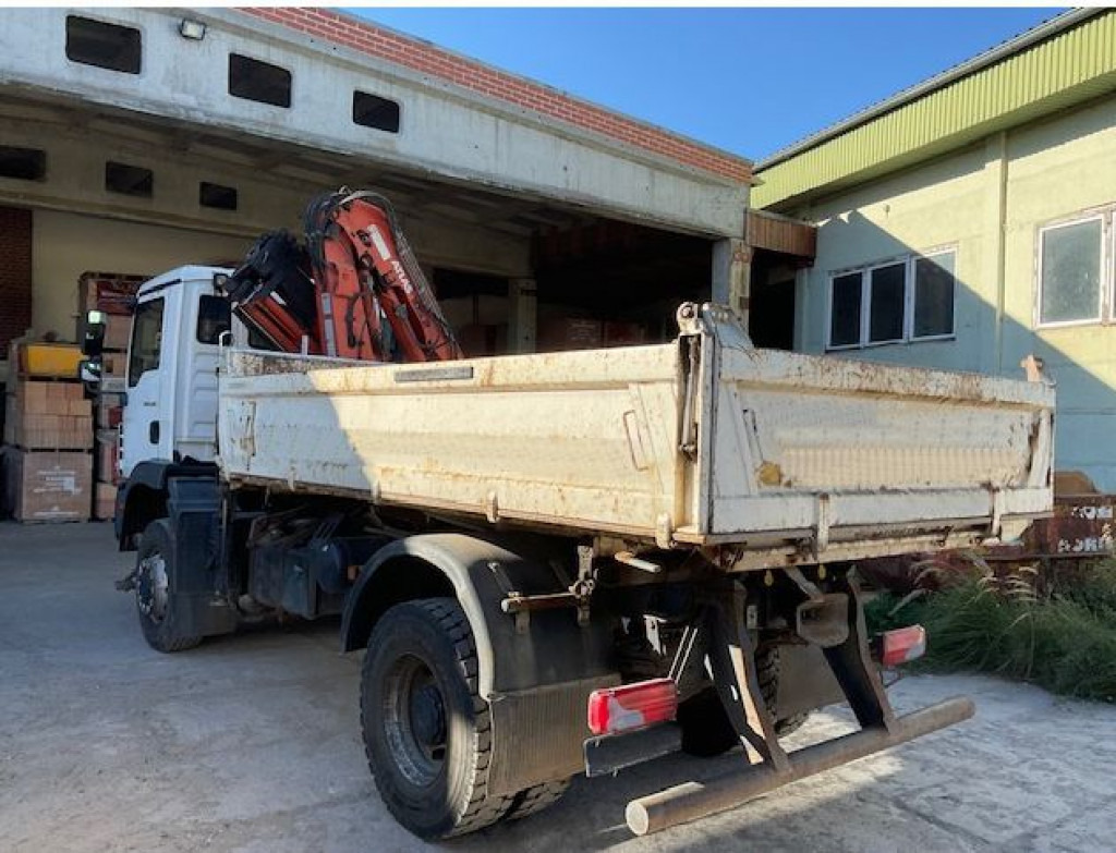 MAN TG-M 18.290 4x4 BB 2-Achs Allradkipper Kran Atlas 105+Funk - Damperli kamyon, Vinçli kamyon: fotoğraf 3 MAN TG-M 18.290 4x4 BB 2-Achs Allradkipper Kran Atlas 105+Funk - Damperli kamyon, Vinçli kamyon: fotoğraf 3