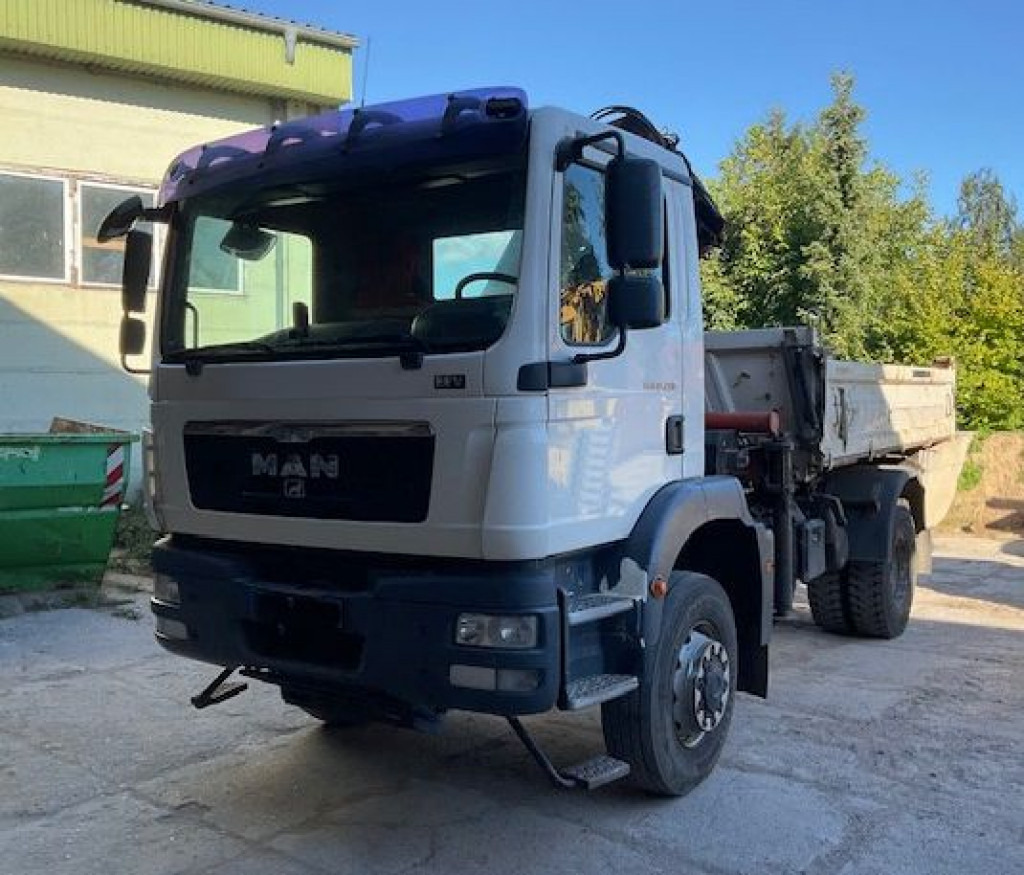MAN TG-M 18.290 4x4 BB 2-Achs Allradkipper Kran Atlas 105+Funk - Damperli kamyon, Vinçli kamyon: fotoğraf 2 MAN TG-M 18.290 4x4 BB 2-Achs Allradkipper Kran Atlas 105+Funk - Damperli kamyon, Vinçli kamyon: fotoğraf 2