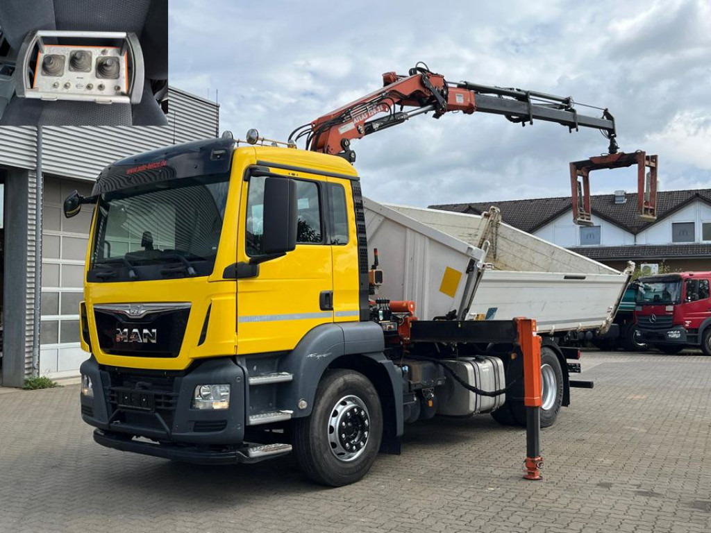 MAN TG-S 18.400 4x2 BL 2-Achs Kipper Kran Atlas 120+Funk - Damperli kamyon, Vinçli kamyon: fotoğraf 1 MAN TG-S 18.400 4x2 BL 2-Achs Kipper Kran Atlas 120+Funk - Damperli kamyon, Vinçli kamyon: fotoğraf 1