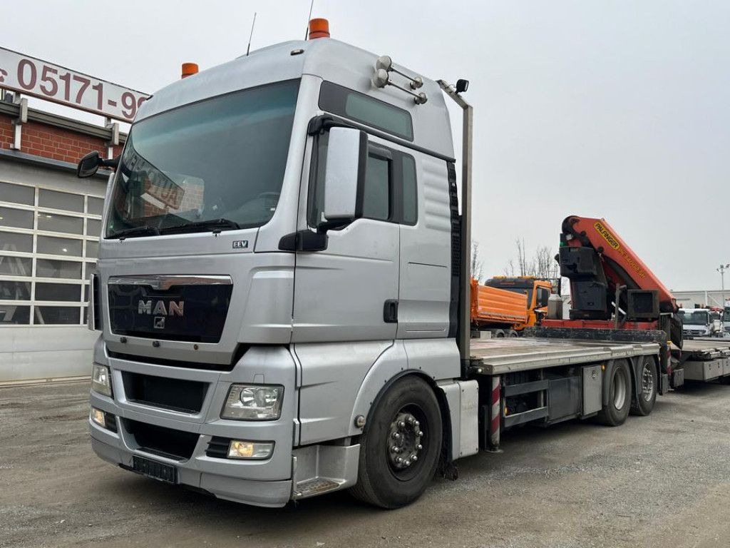 MAN TG-X 26.400 6x2 Pritsche Heckkran Palfinger PK 3 - Vinçli kamyon, Sal/ Açık kasa kamyon: fotoğraf 1 MAN TG-X 26.400 6x2 Pritsche Heckkran Palfinger PK 3 - Vinçli kamyon, Sal/ Açık kasa kamyon: fotoğraf 1