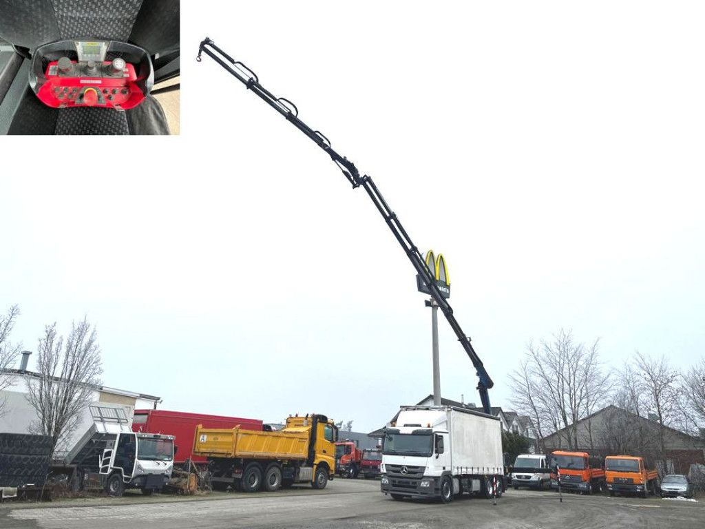 Mercedes-Benz Actros 2541 L6x2 Pritsche Heckkran 34m/to, Jib, - Sal/ Açık kasa kamyon, Vinçli kamyon: fotoğraf 1 Mercedes-Benz Actros 2541 L6x2 Pritsche Heckkran 34m/to, Jib, - Sal/ Açık kasa kamyon, Vinçli kamyon: fotoğraf 1