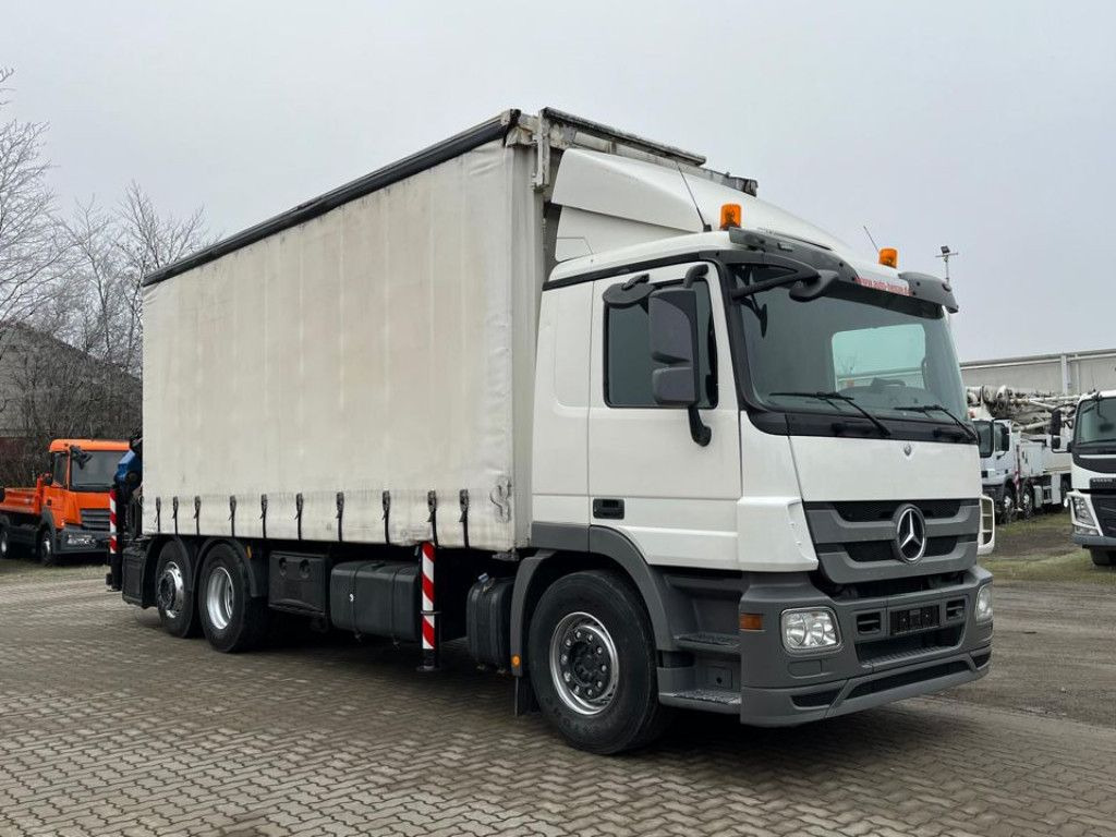 Mercedes-Benz Actros 2541 L6x2 Pritsche Heckkran 34m/to, Jib, - Sal/ Açık kasa kamyon, Vinçli kamyon: fotoğraf 2 Mercedes-Benz Actros 2541 L6x2 Pritsche Heckkran 34m/to, Jib, - Sal/ Açık kasa kamyon, Vinçli kamyon: fotoğraf 2