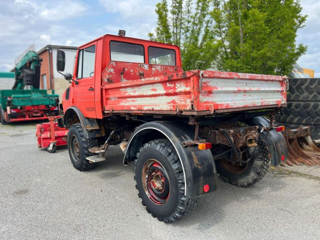 Mercedes-Benz Unimog U 424 2-Achs Allradkipper Front+Heckhydra - Damperli kamyon: fotoğraf 4 Mercedes-Benz Unimog U 424 2-Achs Allradkipper Front+Heckhydra - Damperli kamyon: fotoğraf 4