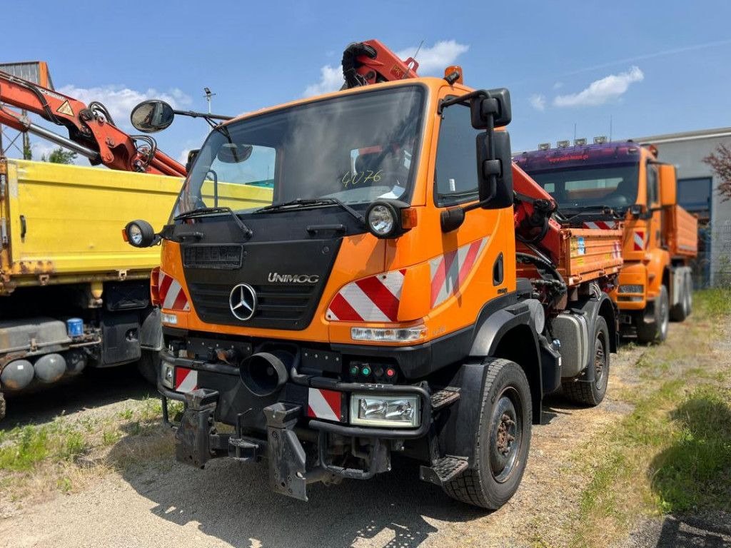 Mercedes-Benz Unimog U20 2-Achs Allradkipper Kran Palfinger Kr - Damperli kamyon, Vinçli kamyon: fotoğraf 5 Mercedes-Benz Unimog U20 2-Achs Allradkipper Kran Palfinger Kr - Damperli kamyon, Vinçli kamyon: fotoğraf 5