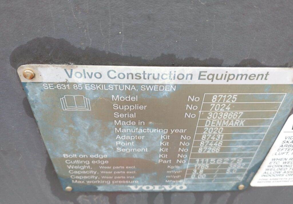 Volvo GP Schaufel 3,8/4,2m³ - Yükleyici kovası - İş makinaları: fotoğraf 5 Volvo GP Schaufel 3,8/4,2m³ - Yükleyici kovası - İş makinaları: fotoğraf 5