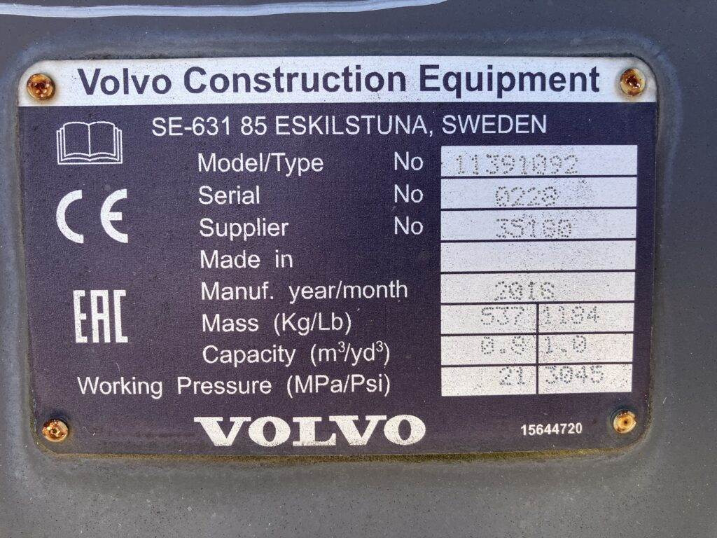 Volvo Klappschaufel mit Zähnen TPZ - Kova: fotoğraf 5 Volvo Klappschaufel mit Zähnen TPZ - Kova: fotoğraf 5