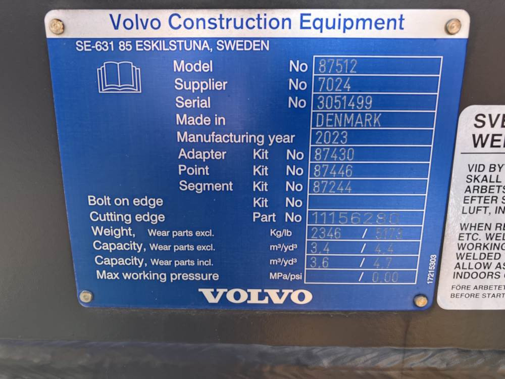 Volvo Schaufel mit Zähnen - Kova: fotoğraf 5 Volvo Schaufel mit Zähnen - Kova: fotoğraf 5