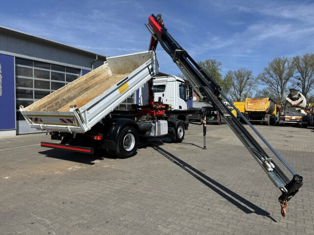 Damperli kamyon, Vinçli kamyon Mercedes-Benz AROCS 1832 4x2 Euro 6 Kipper Kran FASSI F120FB: fotoğraf 13