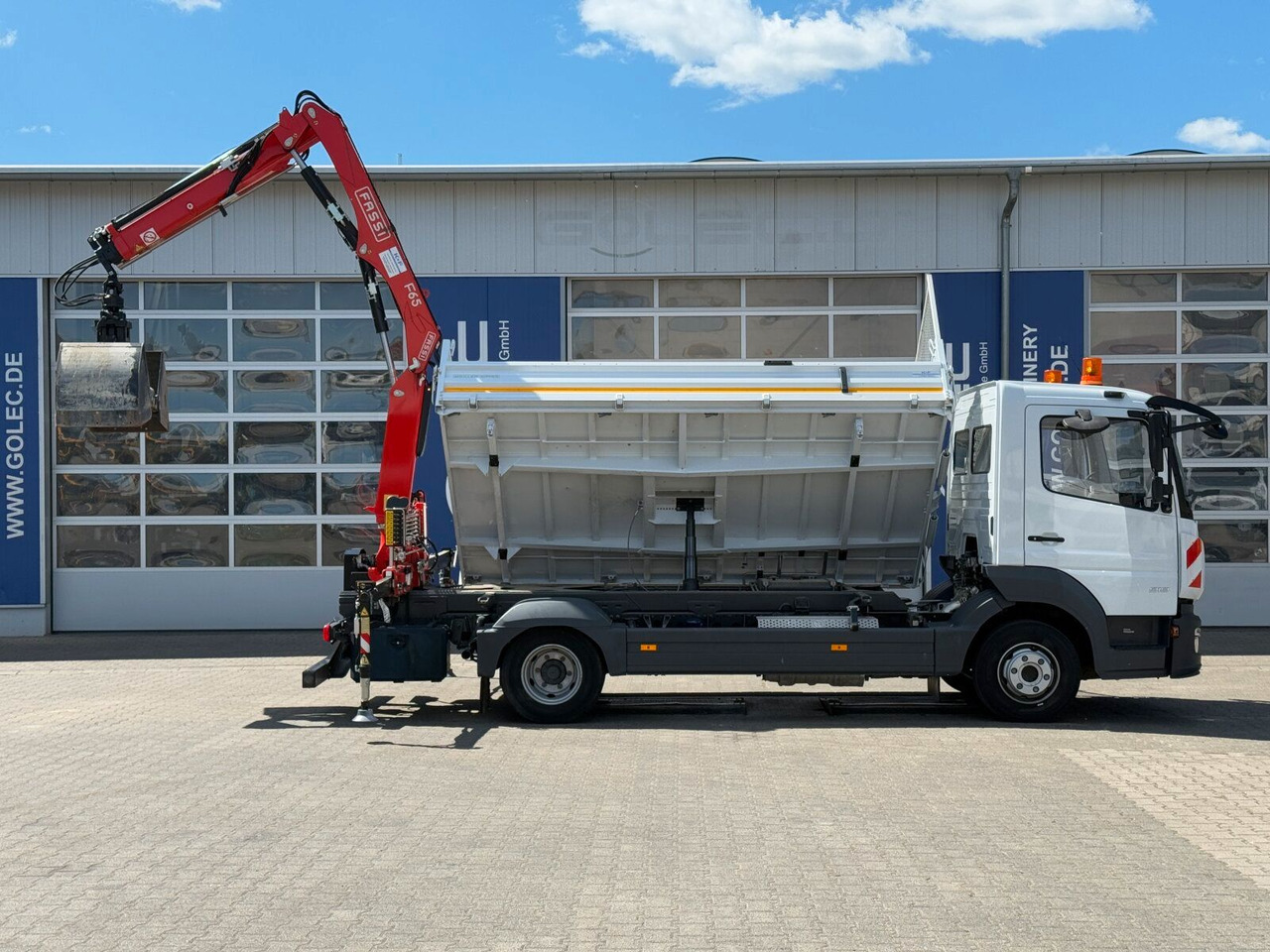 Mercedes-Benz ATEGO 818 4x2 Euro 6 Kipper Kran FASSI F65B.0.22 - Damperli kamyonet: fotoğraf 4 Mercedes-Benz ATEGO 818 4x2 Euro 6 Kipper Kran FASSI F65B.0.22 - Damperli kamyonet: fotoğraf 4