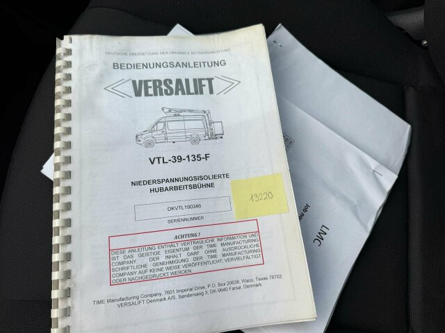 Araç üzerine platform Mercedes-Benz Sprinter 316 CDI mit Versalift VTL-39-135: fotoğraf 6