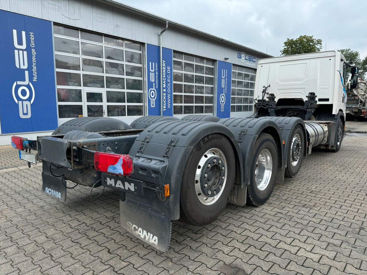 Scania G 410 B8x2*6 NB LNG Fahrgestell Nebenantrieb - Tanker kamyon, Vinçli kamyon: fotoğraf 5 Scania G 410 B8x2*6 NB LNG Fahrgestell Nebenantrieb - Tanker kamyon, Vinçli kamyon: fotoğraf 5