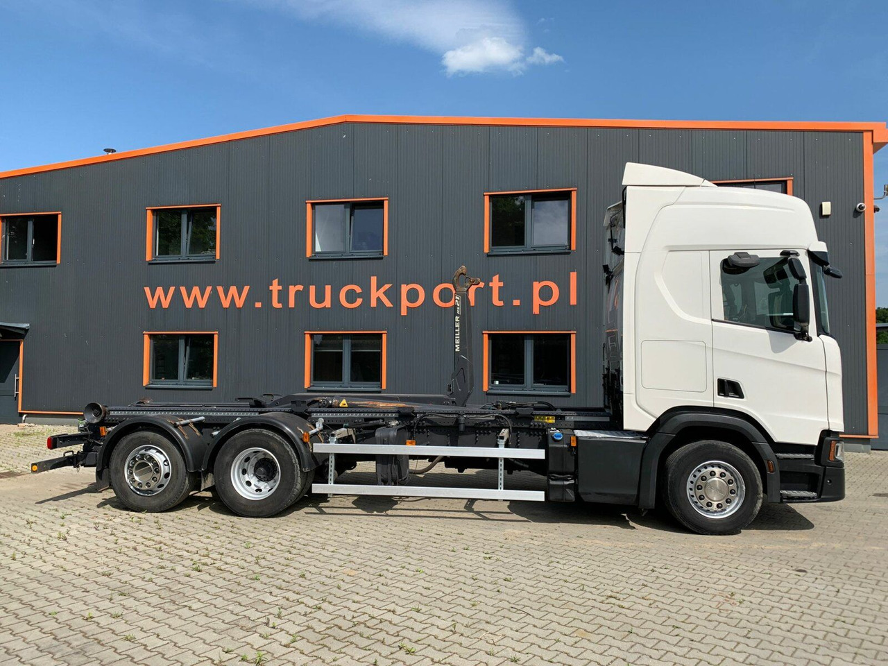 Scania R450 6x2 Abrollkipper MEILLER*Lenkachse Retarder - Kancalı yükleyici kamyon: fotoğraf 4 Scania R450 6x2 Abrollkipper MEILLER*Lenkachse Retarder - Kancalı yükleyici kamyon: fotoğraf 4