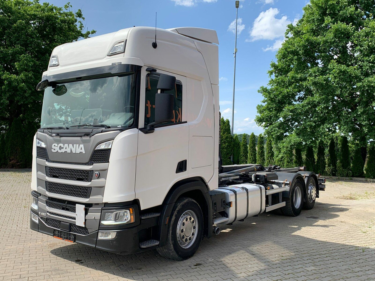 Scania R450 6x2 Abrollkipper MEILLER*Lenkachse Retarder - Kancalı yükleyici kamyon: fotoğraf 2 Scania R450 6x2 Abrollkipper MEILLER*Lenkachse Retarder - Kancalı yükleyici kamyon: fotoğraf 2