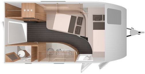 Knaus Sport&Fun 480 QL Black Selection Auflastung 1700 - Çekme karavan: fotoğraf 3 Knaus Sport&Fun 480 QL Black Selection Auflastung 1700 - Çekme karavan: fotoğraf 3