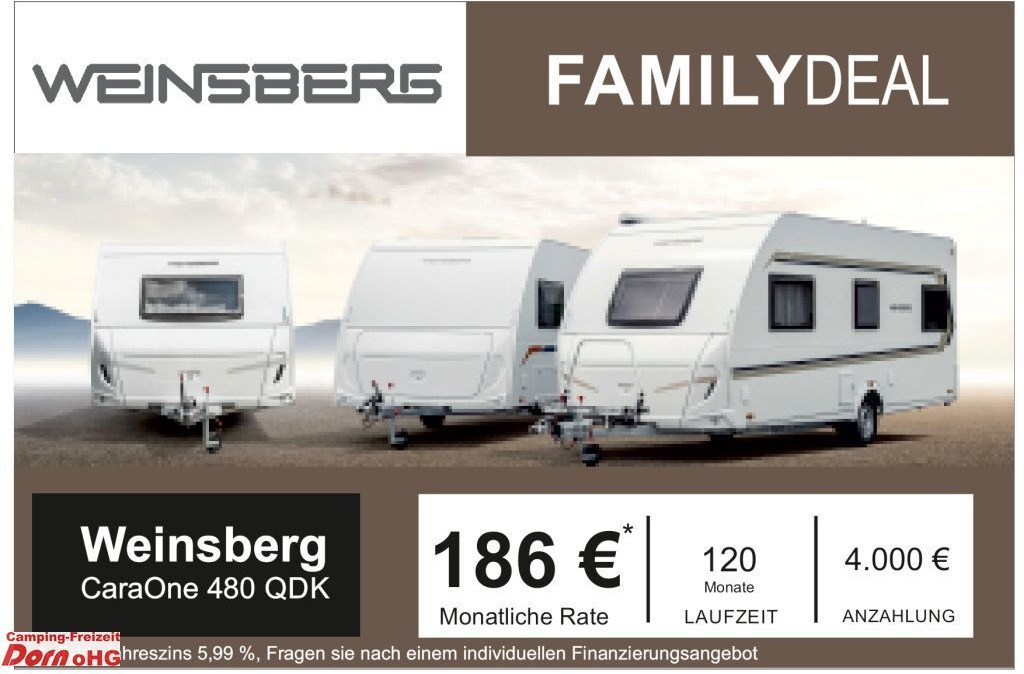 Weinsberg CaraOne 480 QDK 3 Pakete Weinsberg CaraOne 480 QDK 3 Pakete - Çekme karavan: fotoğraf 1 Weinsberg CaraOne 480 QDK 3 Pakete Weinsberg CaraOne 480 QDK 3 Pakete - Çekme karavan: fotoğraf 1