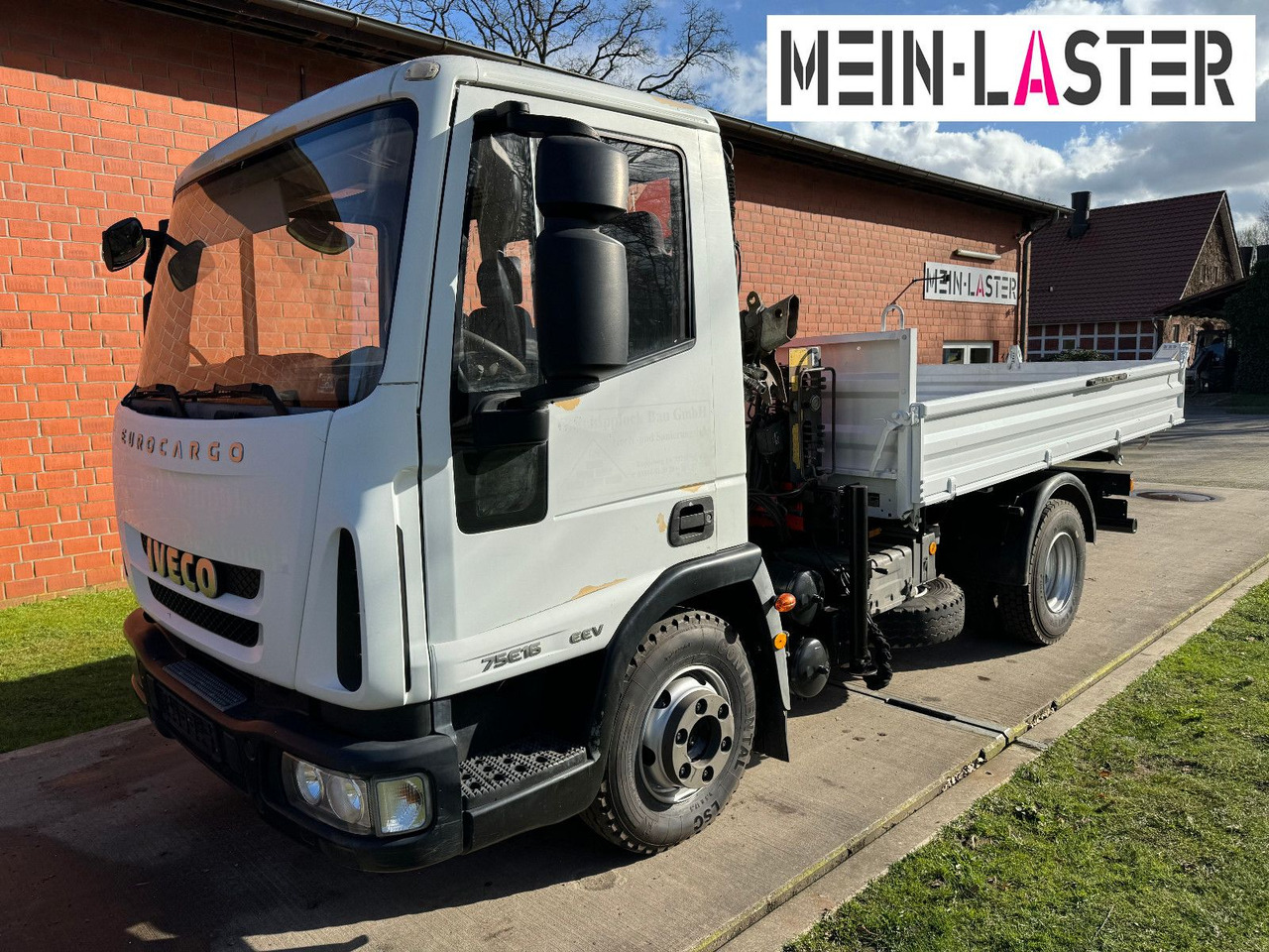 Iveco ML75E16 3 S-Kipper Kran PK 9,4m-550 kg Greifer - Damperli kamyonet: fotoğraf 3 Iveco ML75E16 3 S-Kipper Kran PK 9,4m-550 kg Greifer - Damperli kamyonet: fotoğraf 3