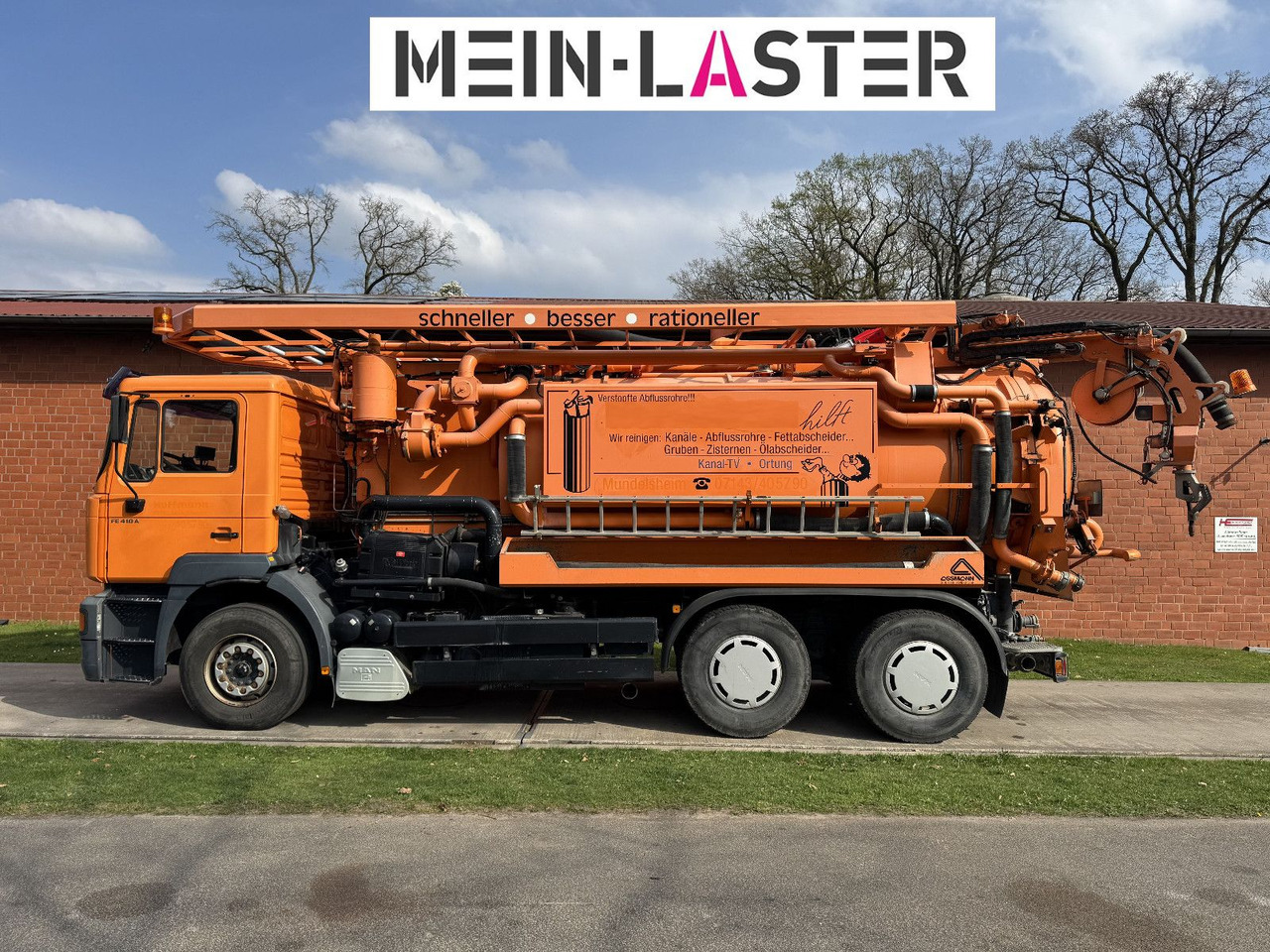 MAN FE 410 Assmann Saug HD Spüler Recycling + FB. - Vidanjör: fotoğraf 4 MAN FE 410 Assmann Saug HD Spüler Recycling + FB. - Vidanjör: fotoğraf 4