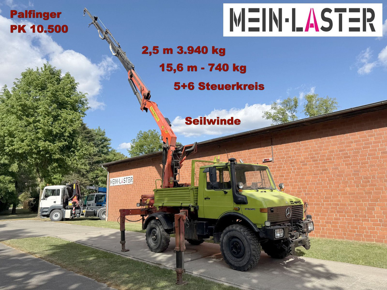 Unimog U 1650 PK 10500 Kran 15 m max. 3,9 t Seilwinde - Vinçli kamyon: fotoğraf 2 Unimog U 1650 PK 10500 Kran 15 m max. 3,9 t Seilwinde - Vinçli kamyon: fotoğraf 2