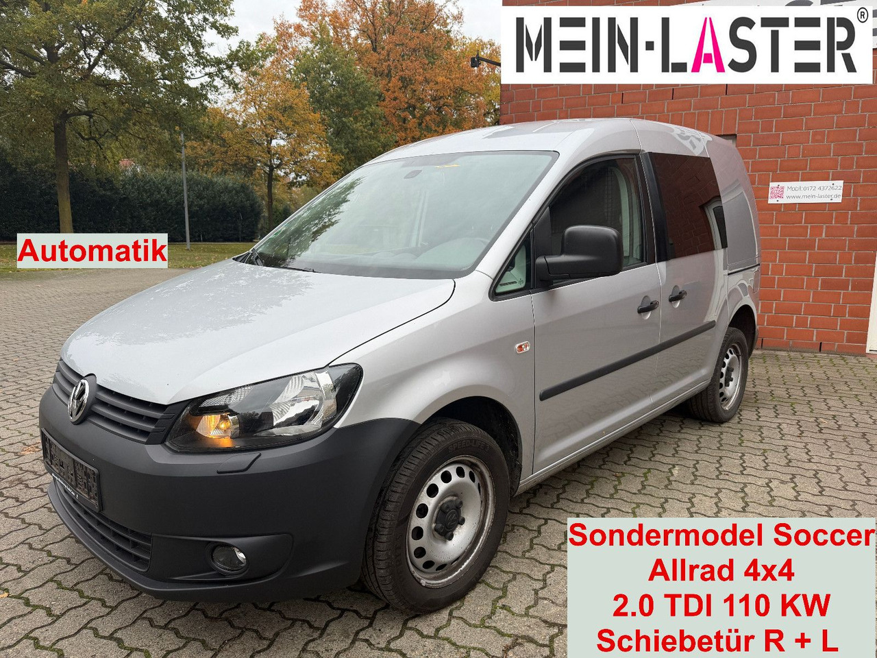 Volkswagen Caddy 2.0 TDI Kasten Soccer 4Motion Automatik - Küçük panelvan: fotoğraf 1 Volkswagen Caddy 2.0 TDI Kasten Soccer 4Motion Automatik - Küçük panelvan: fotoğraf 1