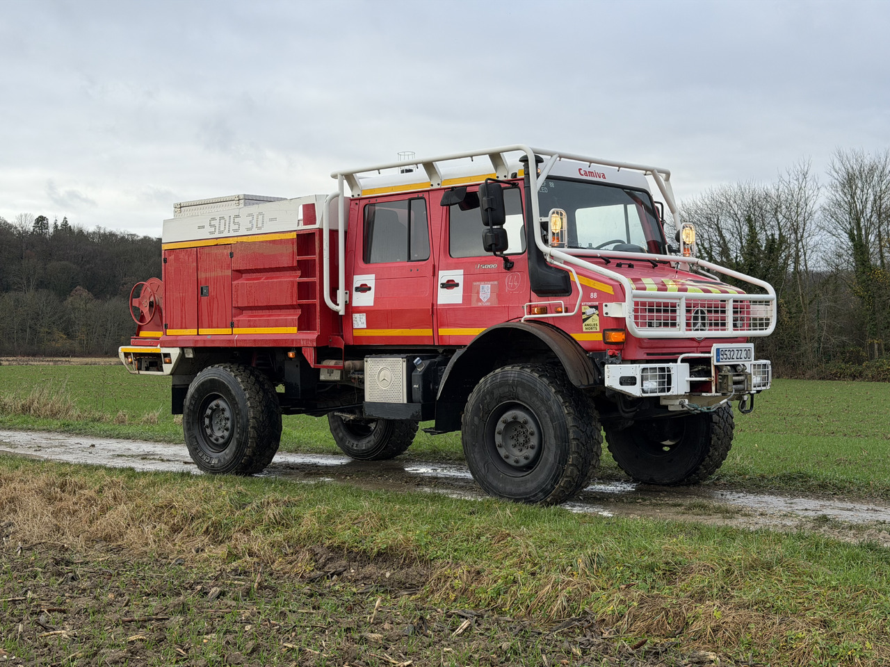 DE POMPIER MERCEDES-BENZ U5000 4X4 UNIMOG - Kamyon: fotoğraf 1 DE POMPIER MERCEDES-BENZ U5000 4X4 UNIMOG - Kamyon: fotoğraf 1