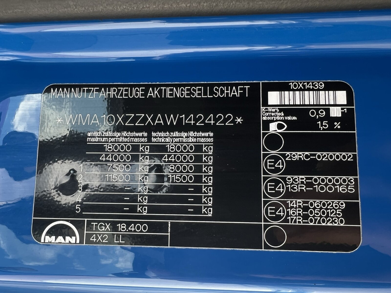 MAN TGX 18.400 4X2 LL TGX 18.400 4X2 LL, Fahrschule, XLX-Fahrerhaus - Kamyon: fotoğraf 2 MAN TGX 18.400 4X2 LL TGX 18.400 4X2 LL, Fahrschule, XLX-Fahrerhaus - Kamyon: fotoğraf 2